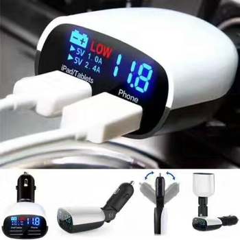 Car Charger with Beeper Display High Current Car Charger Mobile Phone Charger Fast Charging