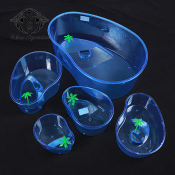 Hot-Selling New Plastic Small Fish Tank Wholesale Goldfish Tank Turtle Tank Pet Box Desktop Small Factory Direct Sale Mini