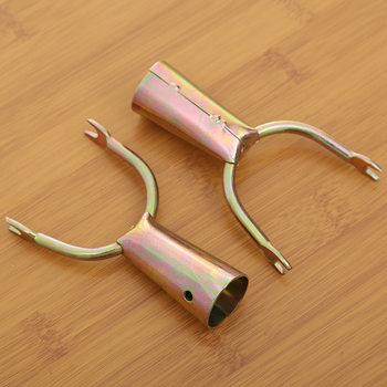 Old-Style Clothes Hanger with a Metal Fork Head for Home Use, Iron Clothes Hanger Fork Head, Clothes Rod Connector, Clothes Hanger Accessories