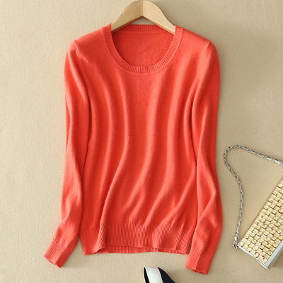 毛衣女针织女装秋冬新款圆领修身毛衫短款大码套头打底衫