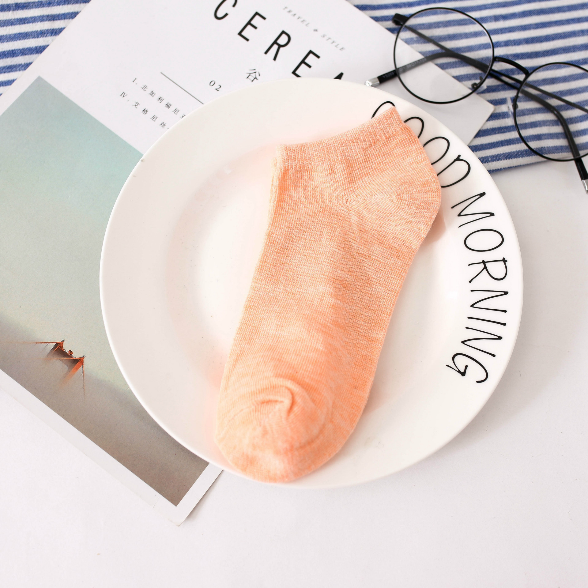 隐形浅口袜子爆款女船袜 女士赠品短袜 纯色彩色棉质女袜批发