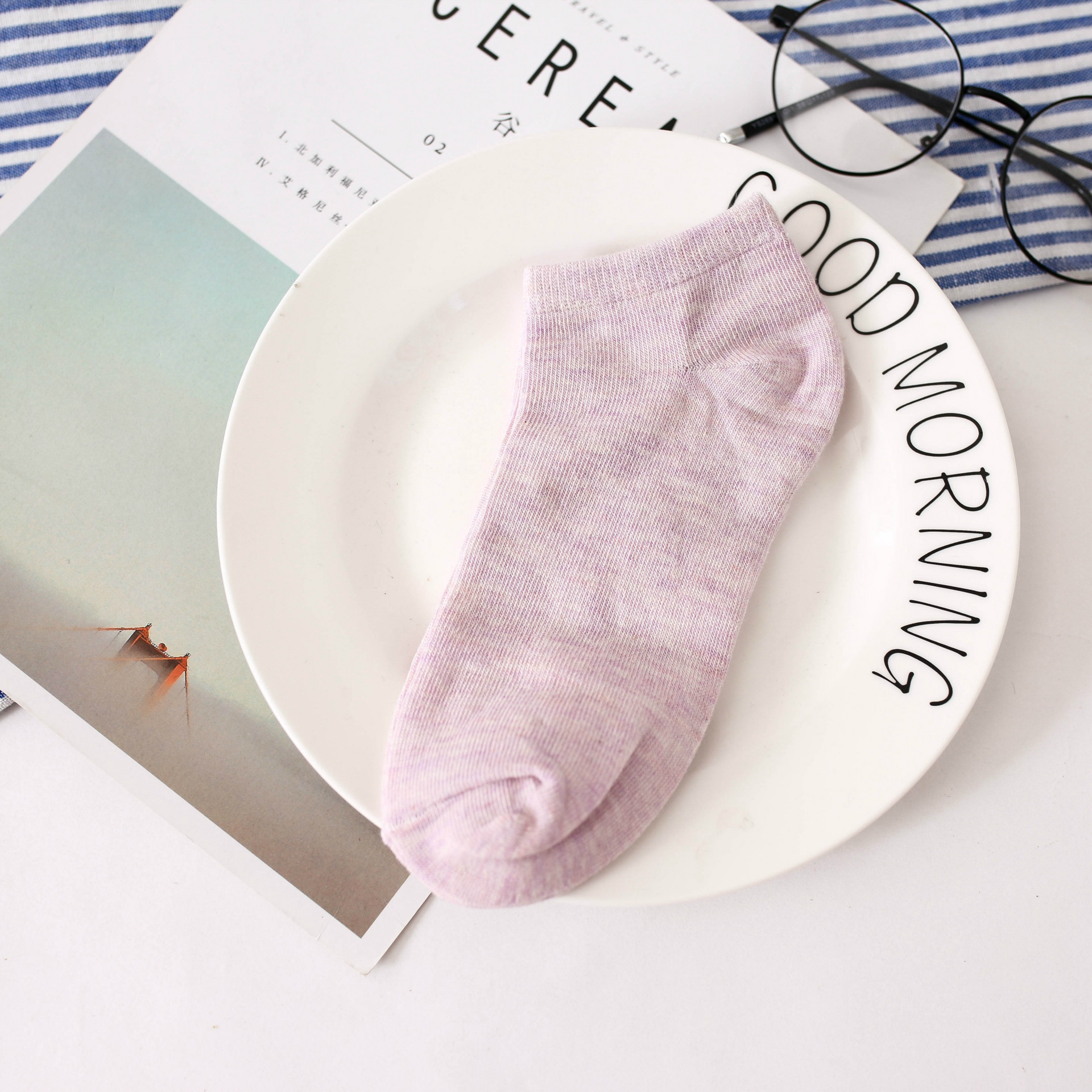 隐形浅口袜子爆款女船袜 女士赠品短袜 纯色彩色棉质女袜批发