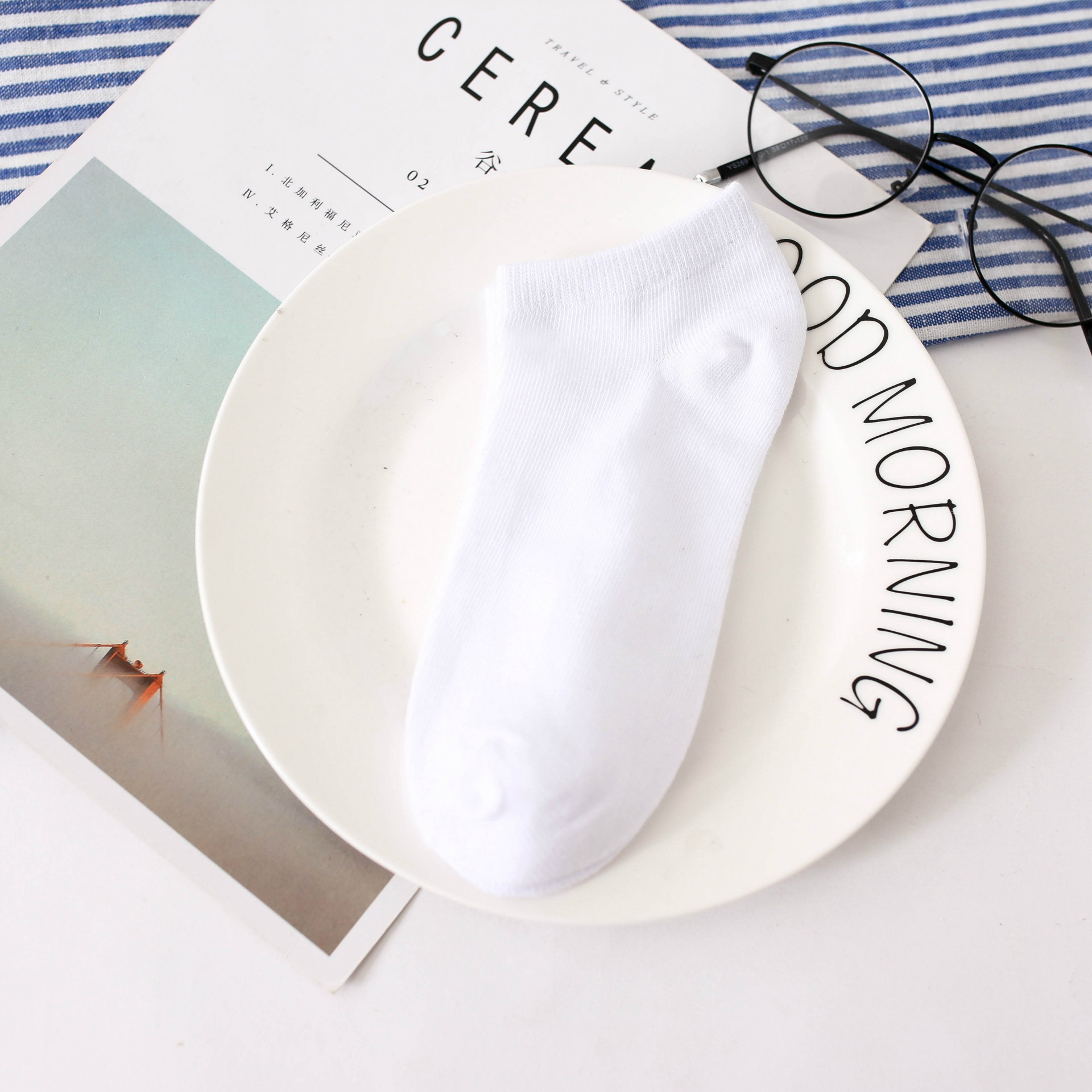 隐形浅口袜子爆款女船袜 女士赠品短袜 纯色彩色棉质女袜批发