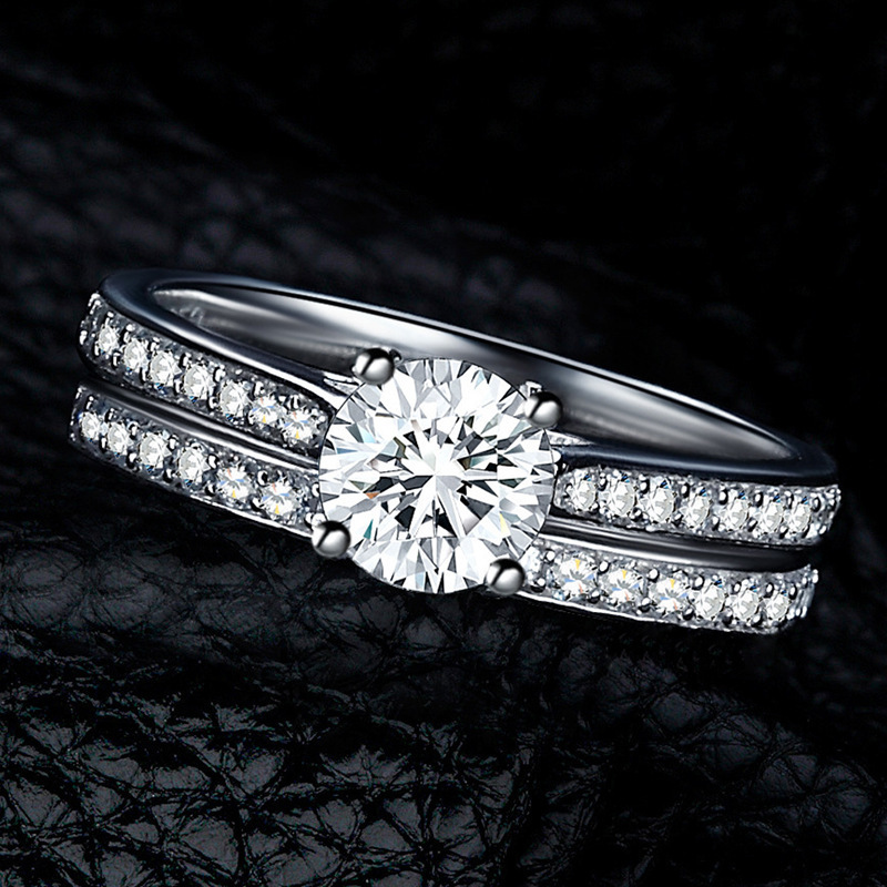 double layer wedding ring