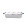 Rectangular ceramic baking bowl double-ear baked rice plate baking mold oven special spaghetti multi-layer baking pan large