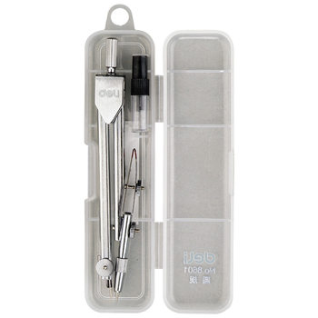 8601 stainless steel compasses 1-piece set student painting compasses drawing tool with pencil lead