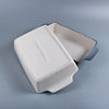 Rectangular ceramic baking bowl double-ear baked rice plate baking mold oven special spaghetti multi-layer baking pan large