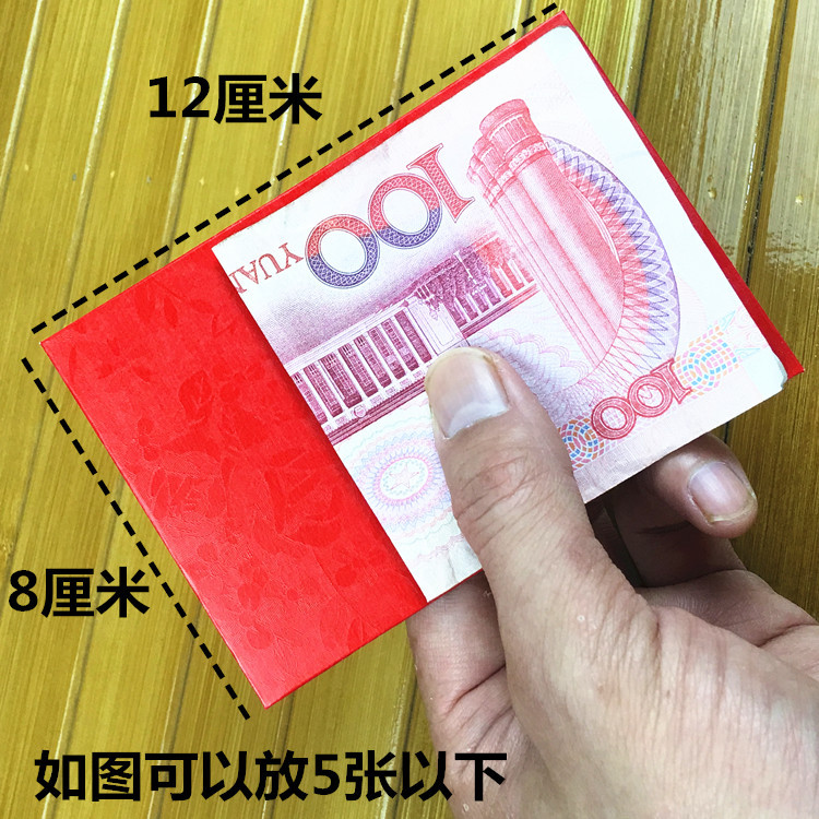 Yongji red envelope knot wedding supplies large and small red envelope gift seal creative hard gilding red envelope red envelope wholesale