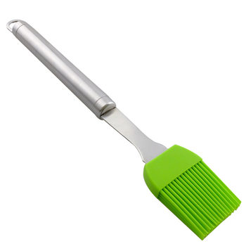 Factory direct baking tools stainless steel handle silicone brush household high temperature barbecue brush DIY cake