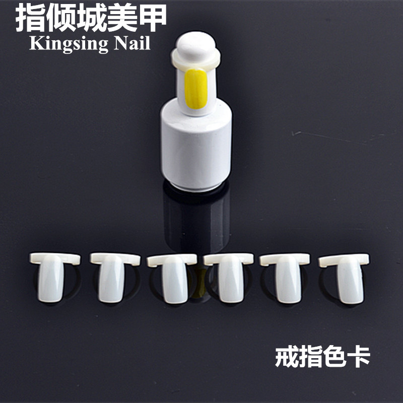 Nail art ring color card 50 ring color card nail polish color plate Flower bow color card nail art display