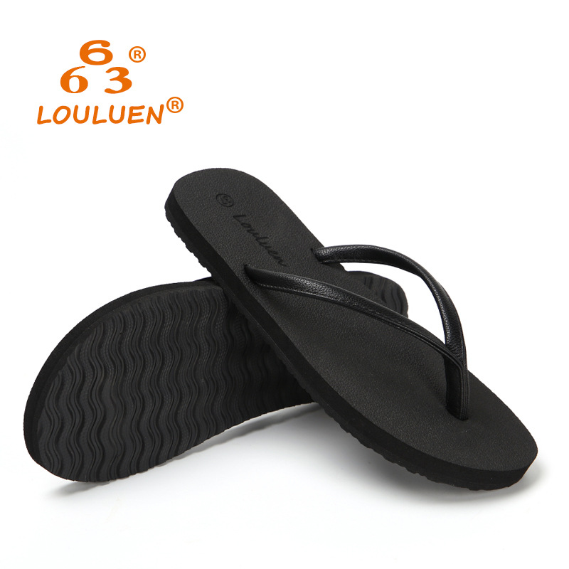 New Style Clip Flip-Flops Couple Flat Non-slip Korean Style Casual Beach Slippers Women's Summer Outer Wear Sandals