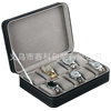 Spot wholesale 10-bit zipper watch storage display box PU leather zipper bag watch box portable lightweight
