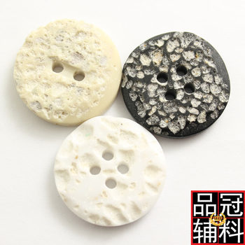 New four-eye resin button coat windbreaker shirt button in stock wholesale imitation rock button 10-25mm