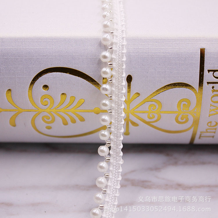 Spot handmade beaded lace pearl lace clothing collar luggage decorative barcode DIY accessories accessories