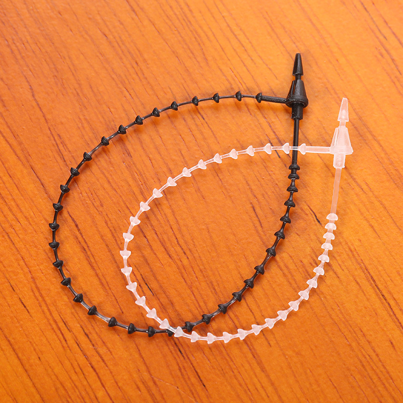 Wholesale Bead Straps, Hand-Threaded Needle Buckle Tags, Plastic Bead Chains, Direct Sales from the Manufacturer, Binding Straps, Tying Ropes, and Fasteners