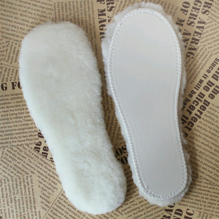 Factory wholesale fur integrated wool insole Australian fur insole sheepskin warm insole