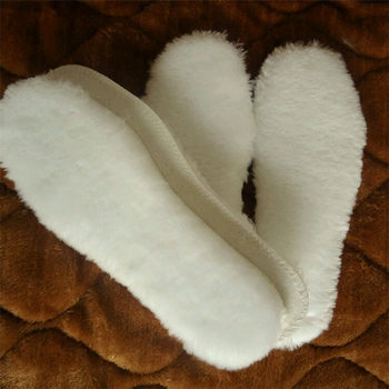 Factory wholesale fur integrated wool insole Australian fur insole sheepskin warm insole