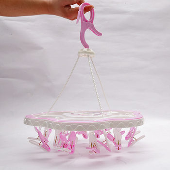 Factory Direct Sales Round Plastic Clothes Drying Rack Bra Intimates Drying Rack Sock Rack Household Clothes Hanger