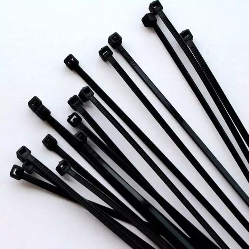 Wholesale nylon cable tie new material electrician plastic binding belt self-locking wire harness factory black white