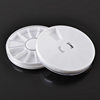 Nail jewelry box 12-grid disc detachable small pearl box rhinestone plate rivet sealed rotating easy-to-use packaging material