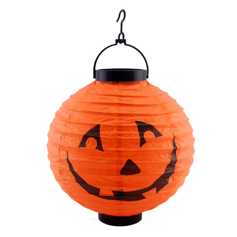 Halloween pumpkin paper lantern ghost festival haunted house site layout props portable lamp hanging Luminous lantern pendant