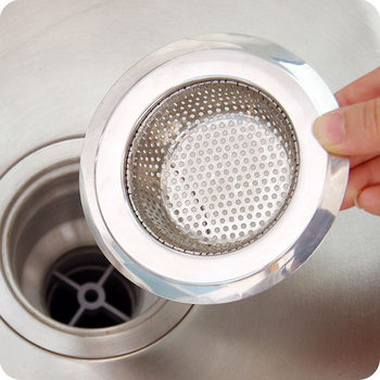 Stainless steel sink filter kitchen supplies metal slag funnel tools sewer drain plug proof floor drain