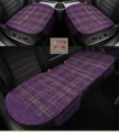 Linen Plaid Roland Purple Three-Piece Set