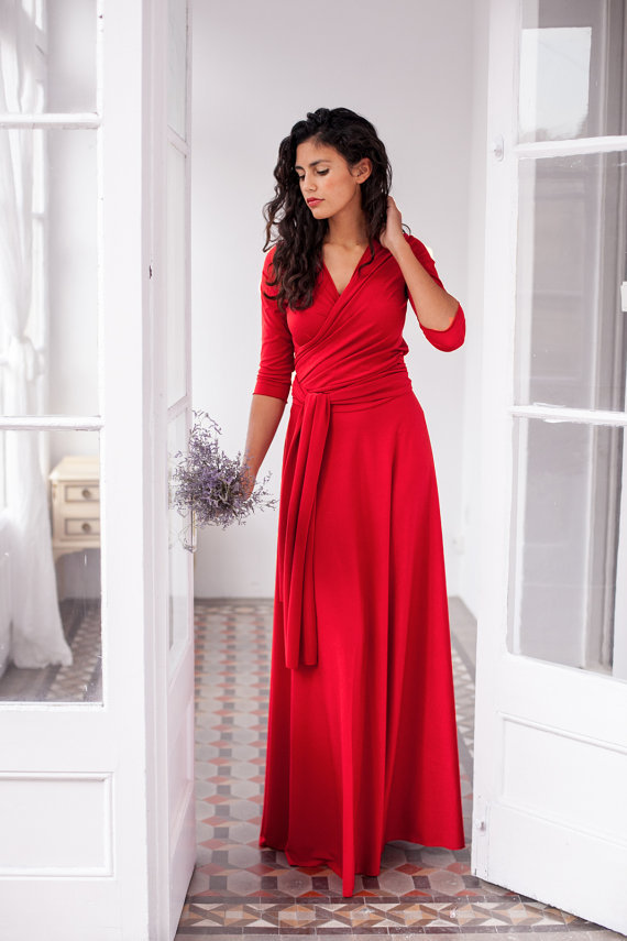 Cross Back Bandage Maxi Dress Versatile 3 4 Sleeve Adjustable Straps Sexy Fit Evening Wear Cocktail Party