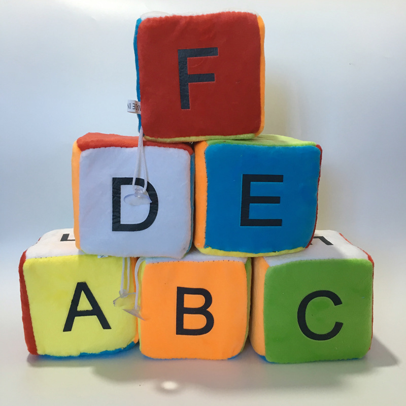 毛绒骰子抓机玩具吸盘挂件 卡通色子创意礼物 厂家批发