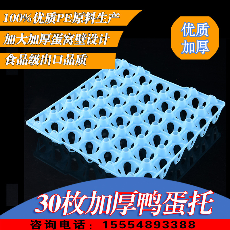 Thickened 30 plastic duck egg tray egg tray egg tray packaging box color egg tray Hubei Tianjin egg tray