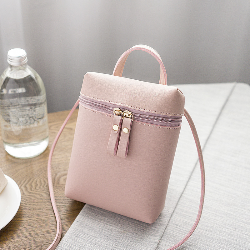 Women's Bucket Crossbody Phone Bag - Pink