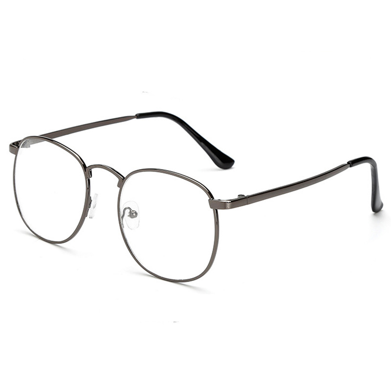New 8810 Retro Metal Glasses Frame Anti-blue Light Student Flat Glasses Men's and Women's Glasses with Myopia Glasses Frame