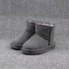 A generation of hair 5854 short tube children's snow boots low tube flat non-slip warm baby cotton boots leather padded