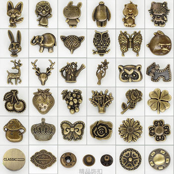 Metal Buckle Wallet Four-button Button Cowboy Button Snap Button Coat Button Down Jacket Snap Button Baseball Dress Snap Button