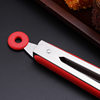 Stainless steel food clip lengthened silicone non-slip barbecue food clip bread cake steak clip baking tool