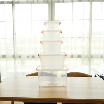 Plastic storage box desktop thickened transparent storage box sundries storage box finishing box toy box snack box storage