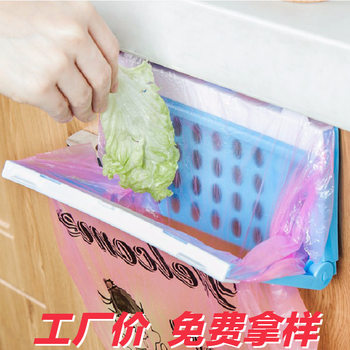 Kitchen Trash Can Hanging Cabinet Door Hanging Trash Can Storage Rack Door Back Garbage Bag Hanger to Save Space