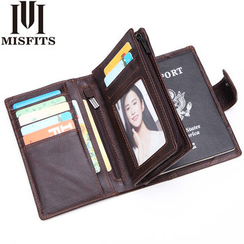 Cross-border New Genuine Leather Passbook Bag Men's Hand Wallet Multi-function Top-layer Cowhide Certificate Bag Large Capacity Short Style