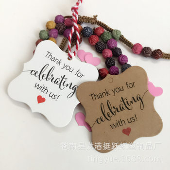 In Stock, Special-Shaped Creative Kraft Paper Tags, Wedding Invitation Cards, Writable Labels, Message Gifts, Valentine's Day