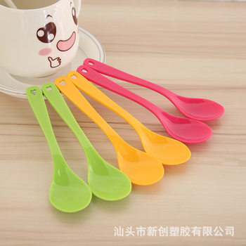 12-Pack Pp Plastic Measuring Spoon Kidsren's Spoon Milk Powder Coffee Spoon Ice Cream Spoon Kitchen Seasoning Spoon Salt Spoon Long Handle