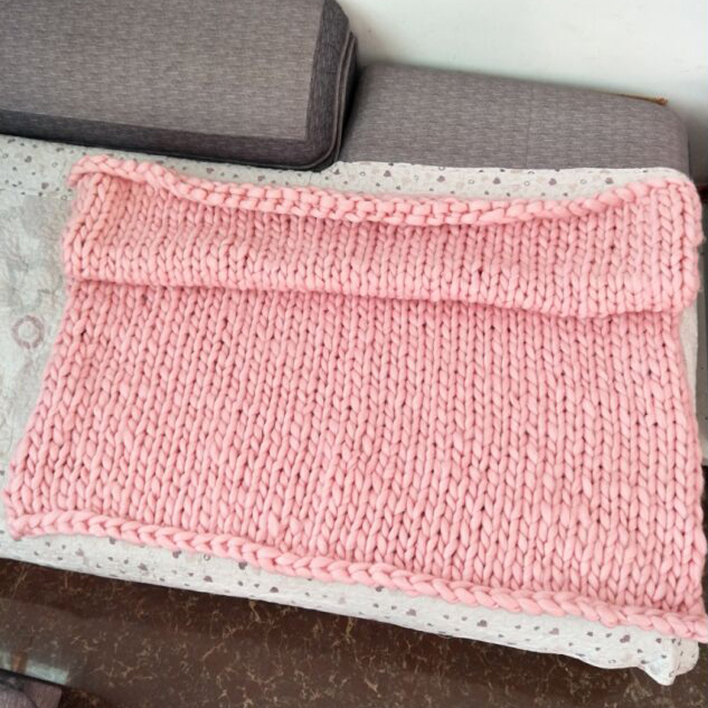 Factory direct Iceland wool coarse wool hand-woven blanket sofa blanket thick wire blanket air conditioning quilt 8636