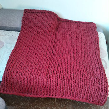 Factory direct Iceland wool coarse wool hand-woven blanket sofa blanket thick wire blanket air conditioning quilt 8636