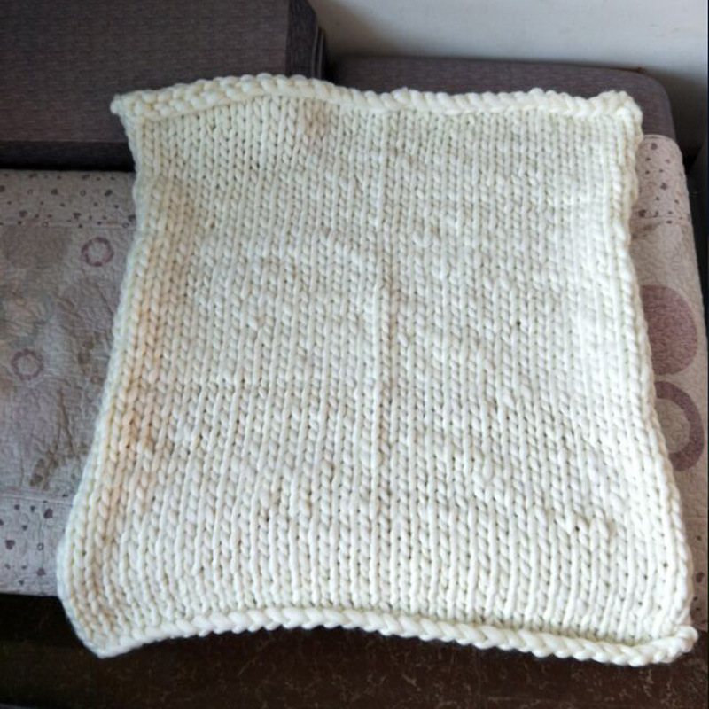 Factory direct Iceland wool coarse wool hand-woven blanket sofa blanket thick wire blanket air conditioning quilt 8636