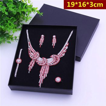 Pearlescent Paper Large Jewelry Set Box with Lid and Base, Universal Gift Packaging Box, Jewelry Set Box