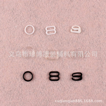 Factory supply plastic transparent bra buckle 0/8.9 plastic hook buckle shoulder strap adjustment buckle wholesale