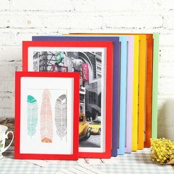 Solid Wood Photo Frame Wall-Mounted Picture Frame A4 Table Puzzle Frame 4-Open Poster Large Photo Frame Factory Custom Wholesale A3