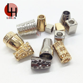 Wholesale metal alloy bell button down jacket buckle adjustment buckle rope button hanging head accessories