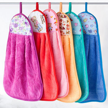 Coral Fleece Hand Towel Yiheng Towel Manufacturer Wholesale Kitchen Hanging Towel Absorbent Towel Microfiber Towel for Drying Hands