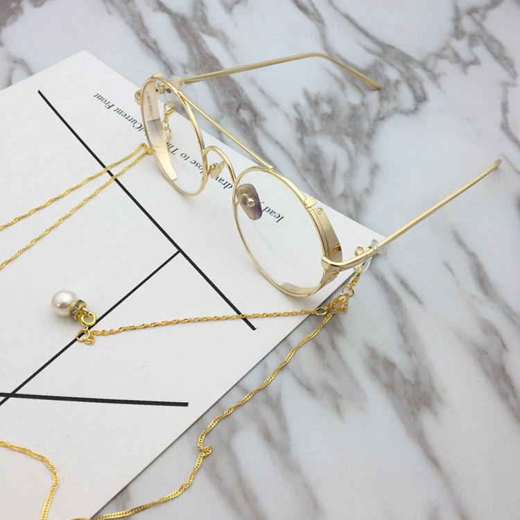 Internet Celebrity Same Style Retro Art Glasses Women's Large Round Frame Metal Thick Edge Distinctive Face-Covering Glasses Frame Flat Glasses for Men