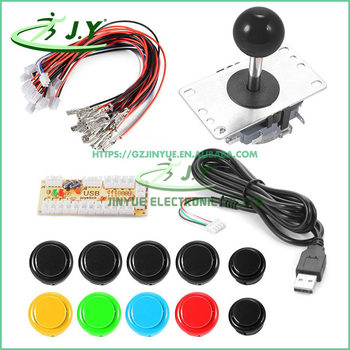DIY Arcade Joystick Kit USB Computer Chip Control Board 30 Card Button Joystick Gamepad Accessories